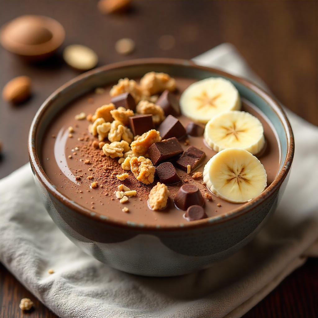 freepik a breakfast bowl with smooth chocolate cream base 41304